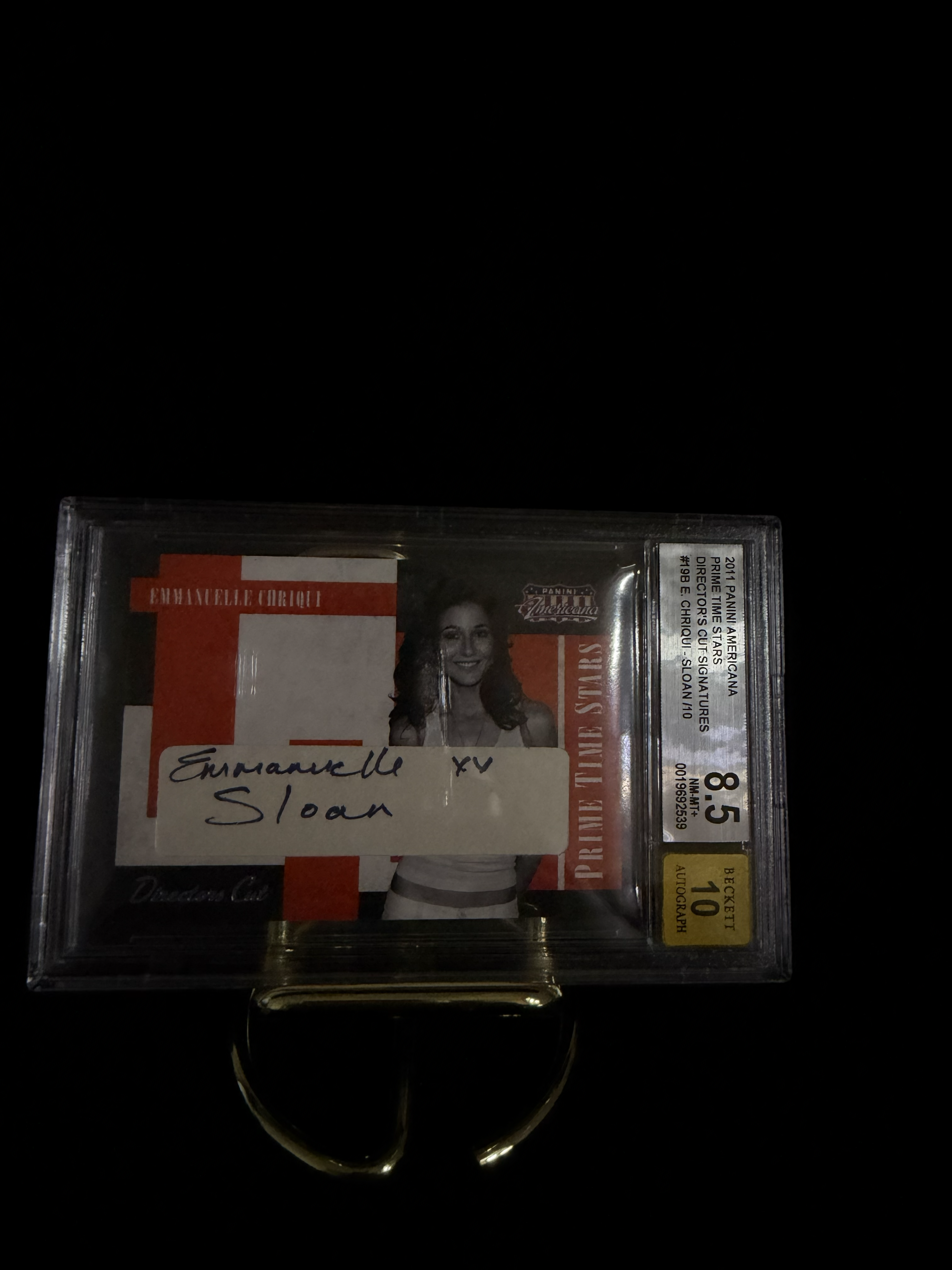 2011 Panini Americana Prime Time Stars Director's Cut Signatures #19B E. Chriqui- Sloan/10