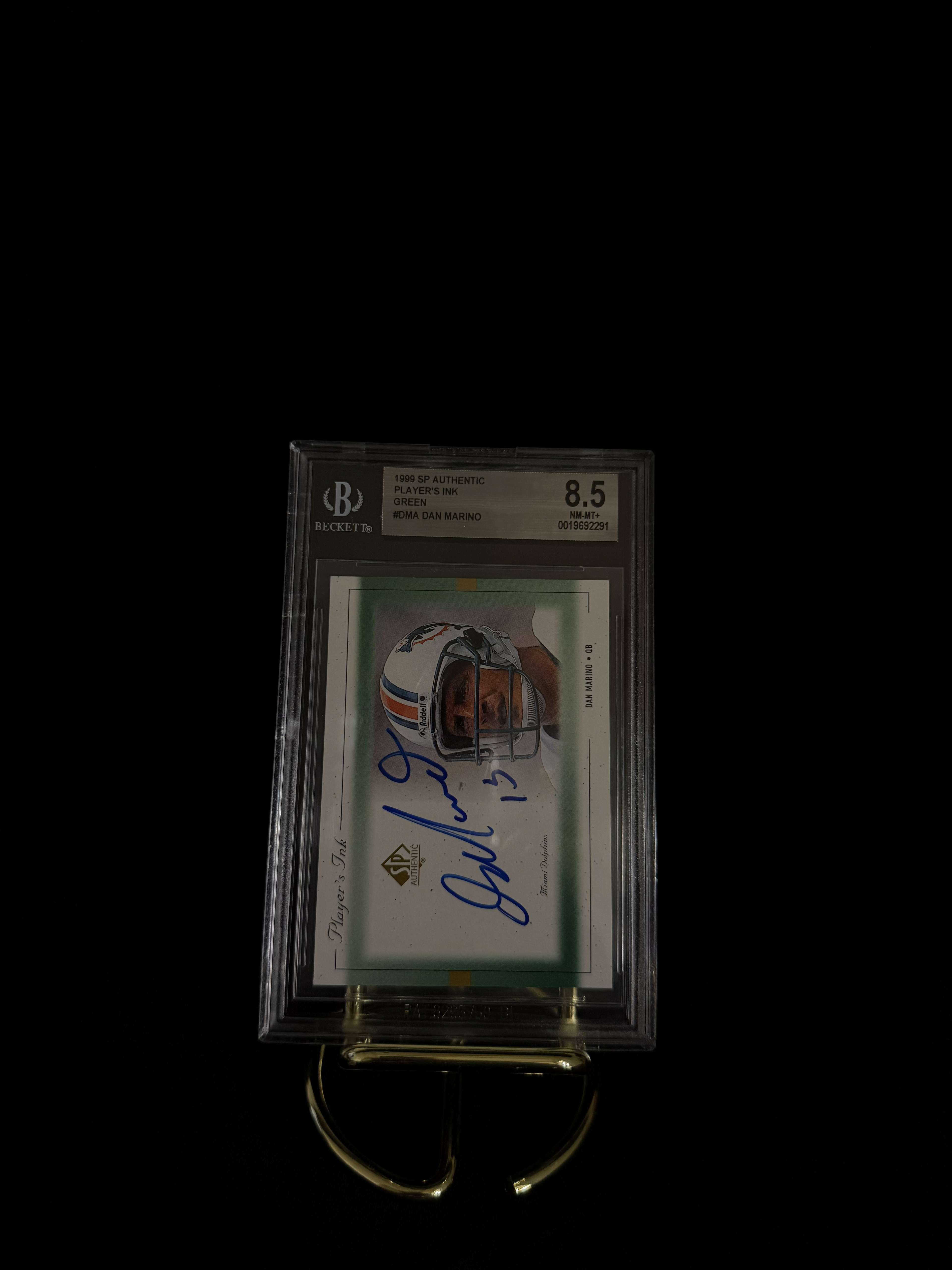 1999 SP Authentic Player's Ink Green #Dan Marino